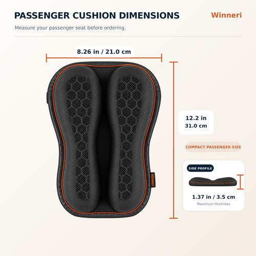 100% Gel Passenger Cushion