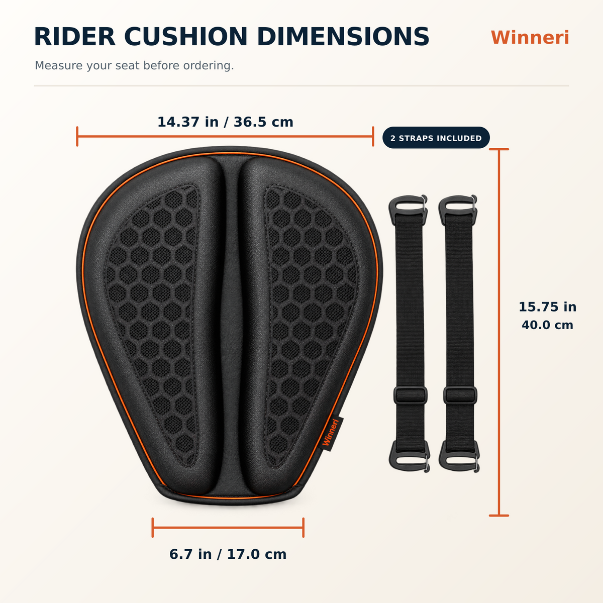 100% Gel Rider Cushion